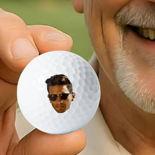 Custom Face New Dad Personalised  Golf Balls