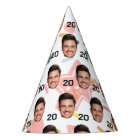 Custom Face Party Hat, Personalised Birthday Age 