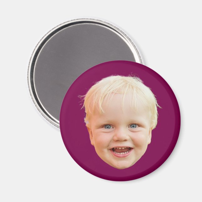 Custom Face Personalised Picture Logo Image Design Magnet (Front/Back)