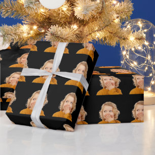 Custom Face Personalized Birthday Wedding Party Wrapping Paper