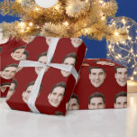 Custom Face Personalized Birthday Wedding Party Wrapping Paper<br><div class="desc">Custom Face Personalized Birthday Wedding Party Wrapping Paper</div>