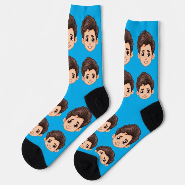 Custom Face Personalized Photo Picture  Socks (Left)