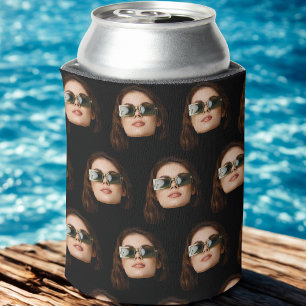 Custom Face Photo Bachelor Party Birthday Favors   Can Cooler