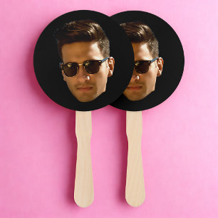 Custom Face Photo Bachelor Party Birthday Hand Fan