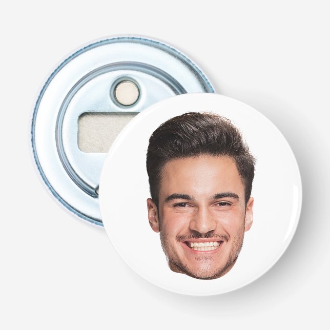Custom Face Photo Bottle Opener (Front)