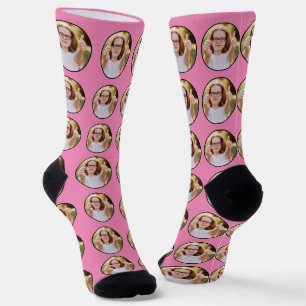 Custom Face Photo Crew Socks