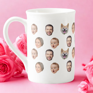 Custom Face Photo Family Mug, 4 Photos Mug