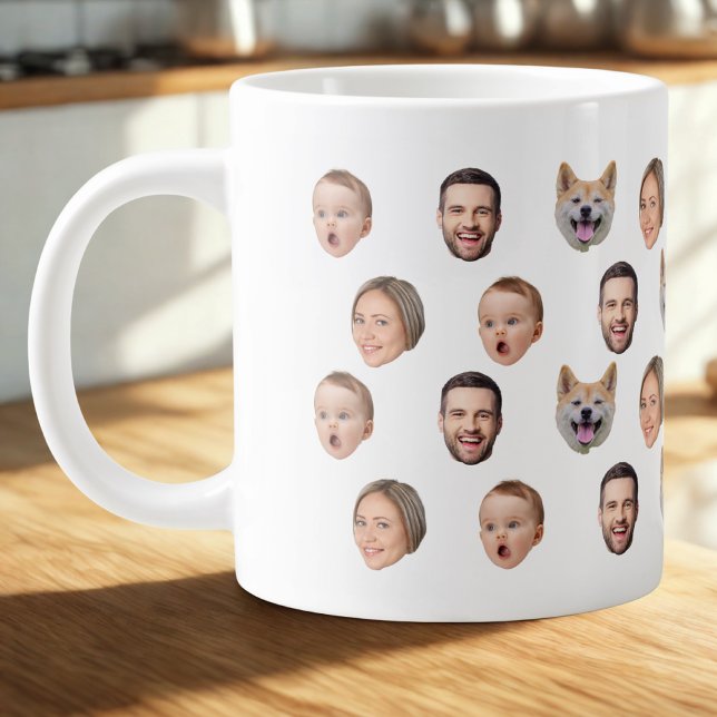 Custom Face Photo Family Mug, 4 Photos Mug (Creator Uploaded)