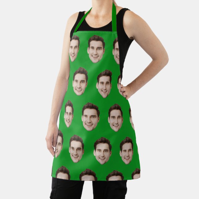 Custom Face Photo Kitchen Personalised Chef Gift Apron (Insitu)