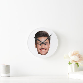 Custom Face Photo Round Clock