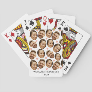 Custom Face Picture Heart Funny Couple Pattern Playing Cards