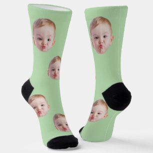 Custom Face Socks Gift Personalized Kids Mens Dad