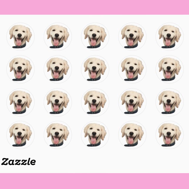 Custom Face Stickers Personalised Dog Face Photo (Creator Uploaded)
