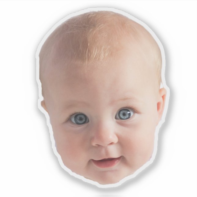 Custom Face Stickers Personalised Face Photo (Front)