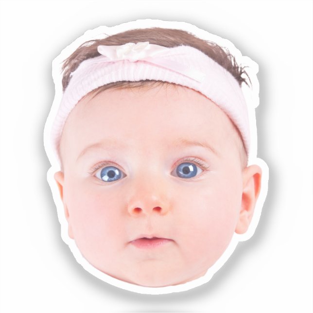 Custom Face Stickers Personalised Face Photo (Front)