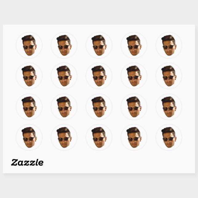 Custom Face Stickers Personalised Face Photo (Sheet)