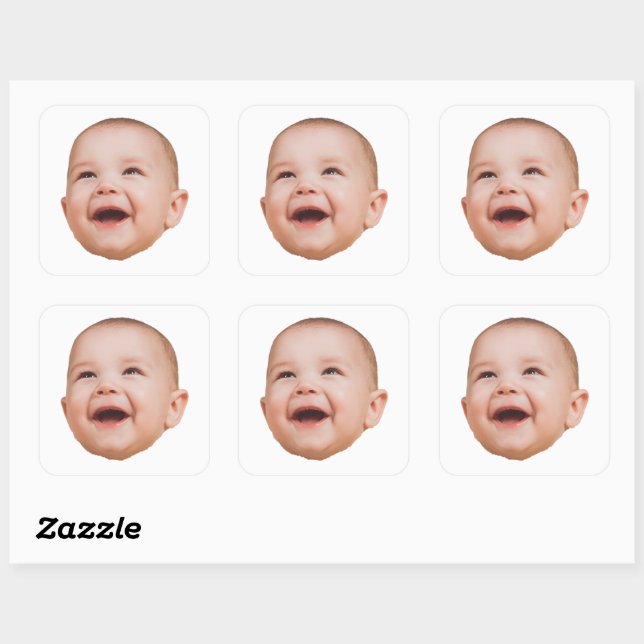 Custom Face Stickers Personalised Face Photo (Sheet)