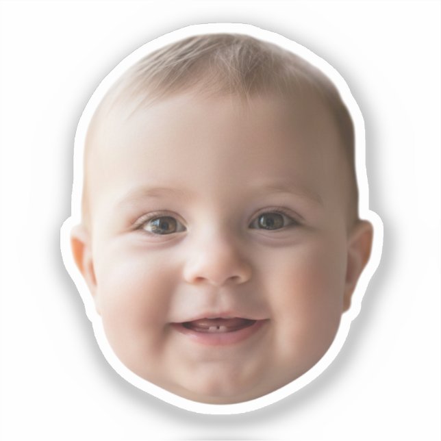 Custom Face Stickers Personalised Face Photo (Front)