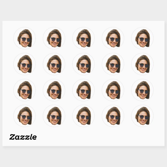 Custom Face Stickers Personalised Face Photo (Sheet)