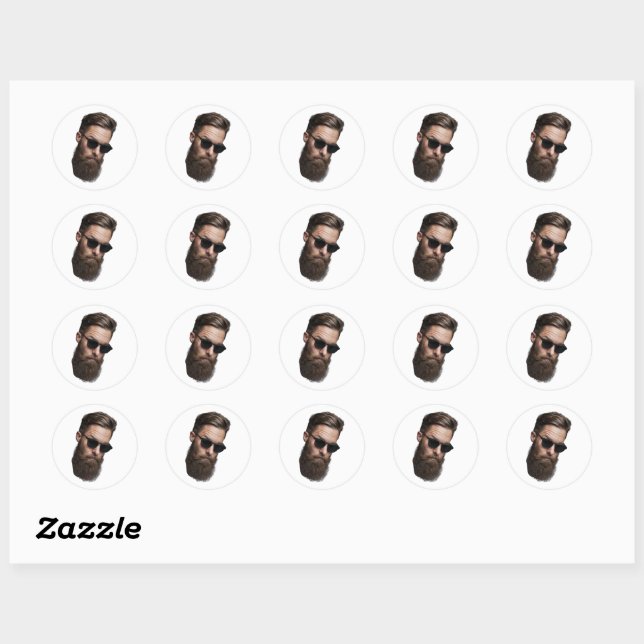 Custom Face Stickers Personalised Face Photo (Sheet)