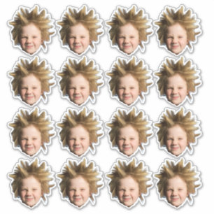 Custom Face Stickers Personalised Photo Head