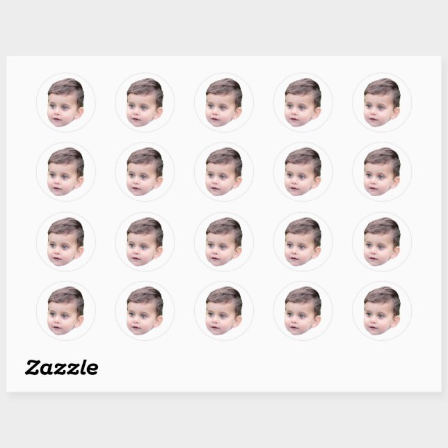 Custom Face Stickers Personalised Picture Photo (Sheet)