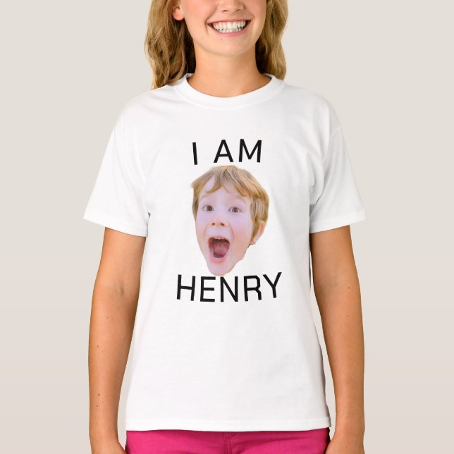 Custom Face T-Shirt Birthday Party Matching (Front)