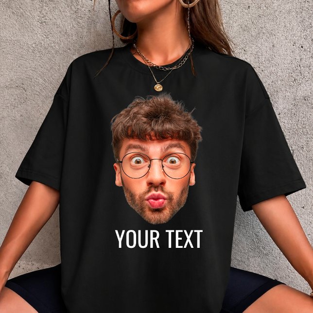 Custom Face Tshirt | Personalised Photo & Text Tee (Creator Uploaded)