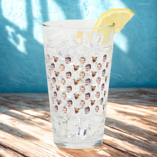 Custom Face, Unique Family Gift 3 Photos Face Glass