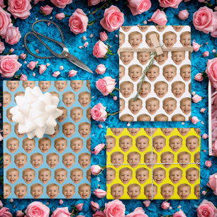 Custom Face Wrapping Paper   Custom Face Gift Wrap