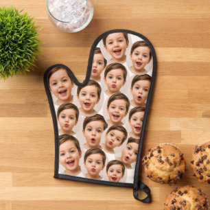 Custom Faces personalised photo Oven Mitt