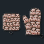 Custom Faces personalised photo  Oven Mitt & Pot Holder Set<br><div class="desc">Funny Custom Oven Mitt & Pot Holder Set with Your Face,  Baking Gifts for Women or Men,  boys,  girls,  for Kitchen Cooking,  BBQ,  Grillin faces Photo pattern,  great gifts Whether it's a housewarming,  a friend's birthday,  wedding or any occasion.
personalised photo</div>