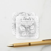 Custom Faded Vintage Rose Cameo Wedding Details