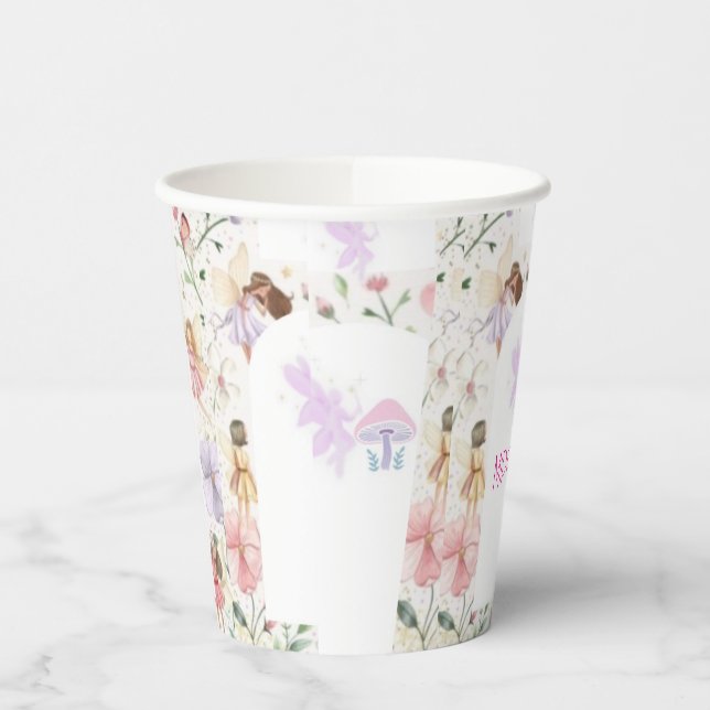 custom fairy design paper cups (Left)