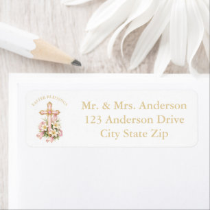 Custom Faith‑Inspired Easter Address Label Design Return Address Label