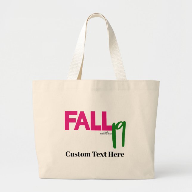 Custom Fall 19 AKA Sorority Canvas Tote (Front)