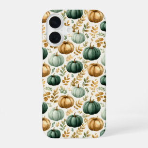 Custom Fall Pumpkin Photo Frame iPhone 16 Case