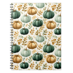 Custom Fall Pumpkin Photo Frame Notebook
