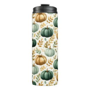 Custom Fall Pumpkin Photo Frame Thermal Tumbler