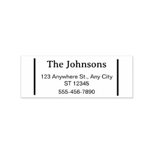 Custom Family Address Stamp – Simple Classic Style