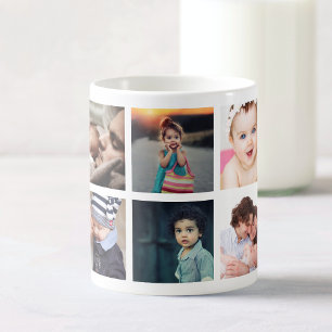 Custom Family Baby Photo Collage Coffee Mug