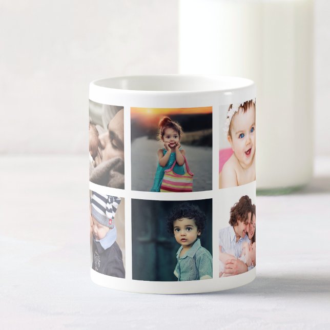 Custom Family Baby Photo Collage Coffee Mug (Creator Uploaded)