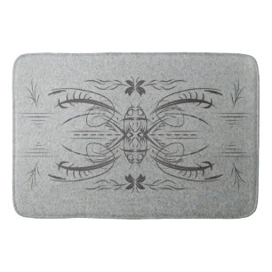 Custom family bathroom mat