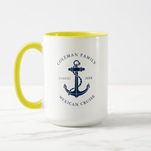 Custom Family Beach House Boat Anchor Swag Mug