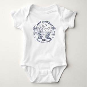 Custom Family Beach Vacation Group Matching Baby Bodysuit