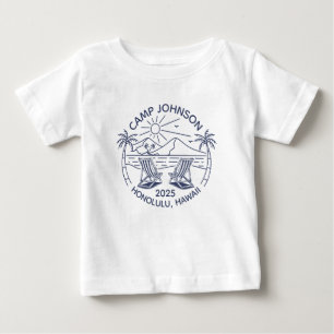 Custom Family Beach Vacation Group Matching Baby T-Shirt