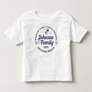 Custom Family Beach Vacation Group Matching Toddler T-Shirt