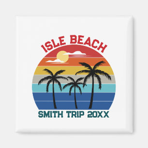 Custom Family Beach Vacation Magnet