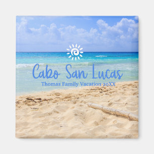 Custom Family Cabo San Lucas Vacation Christmas Magnet