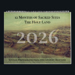 Custom Family Christian New Testament Planner  Calendar<br><div class="desc">Vintage Holy Land Bible Scenes with New Testament Scripture Step back in time each month with this beautifully designed family calendar featuring rare vintage photographs of the Holy Land, captured in the 1800s. Each month showcases a different historic scene—ancient streets, sacred landmarks, and everyday life—restored with care to bring out...</div>